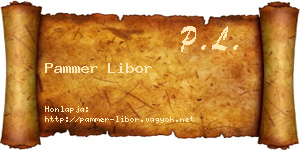 Pammer Libor névjegykártya